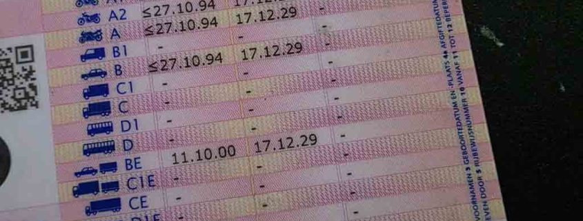 Rijbewijscategorieën in Nederland - welke heeft u nodig